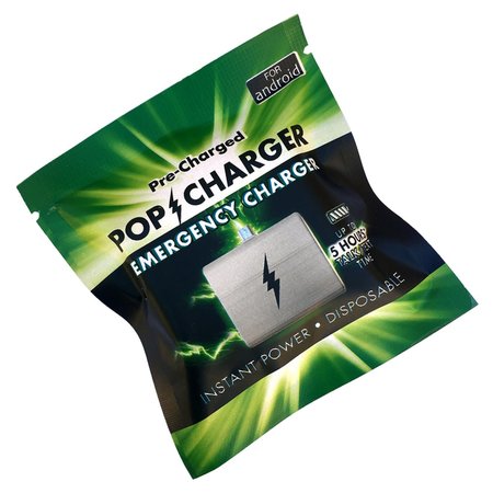 ZORBITZ Pop Charger Disposable Emergency Cell Phone Charger 2463